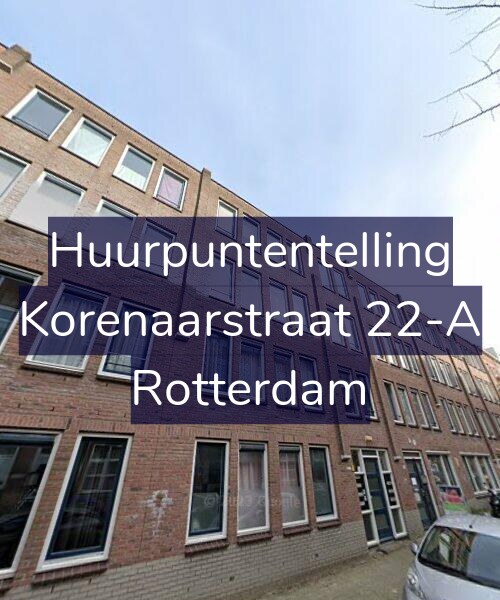 Foto gevel Huurpuntentelling voor Korenaarstraat 22-A, Rotterdam