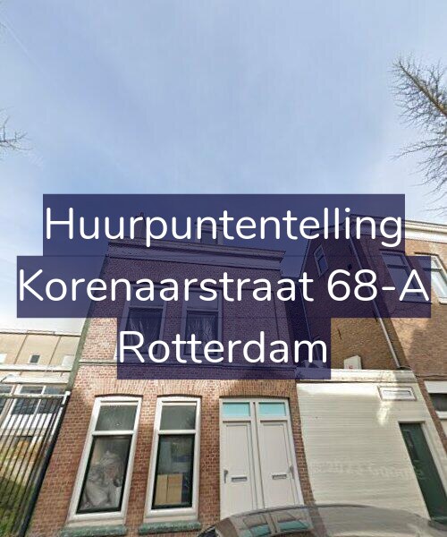 Foto gevel Huurpuntentelling voor Korenaarstraat 68-A, Rotterdam