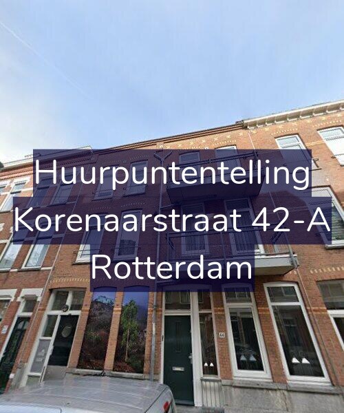 Foto gevel Huurpuntentelling voor Korenaarstraat 42-A, Rotterdam