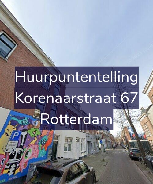 Foto gevel Huurpuntentelling voor Korenaarstraat 67, Rotterdam