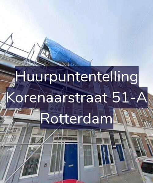 Foto gevel Huurpuntentelling voor Korenaarstraat 51-A, Rotterdam