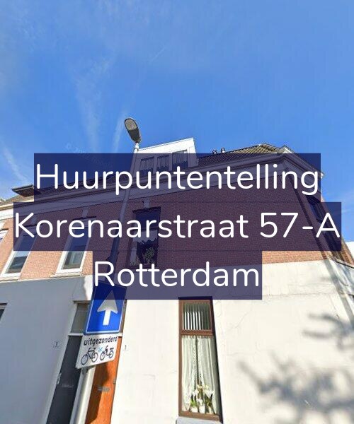 Foto gevel Huurpuntentelling voor Korenaarstraat 57-A, Rotterdam