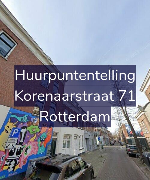 Foto gevel Huurpuntentelling voor Korenaarstraat 71, Rotterdam