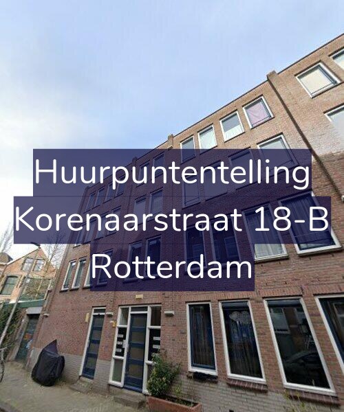 Foto gevel Huurpuntentelling voor Korenaarstraat 18-B, Rotterdam