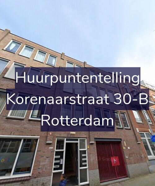 Foto gevel Huurpuntentelling voor Korenaarstraat 30-B, Rotterdam