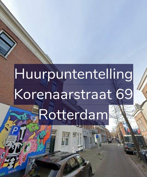 Foto gevel Huurpuntentelling voor Korenaarstraat 69, Rotterdam