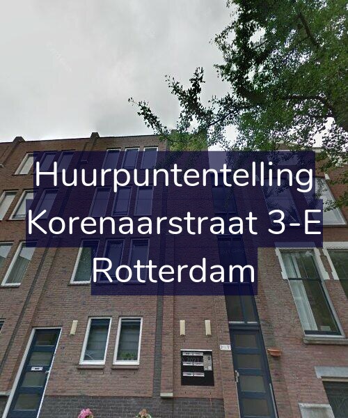 Foto gevel Huurpuntentelling voor Korenaarstraat 3-E, Rotterdam