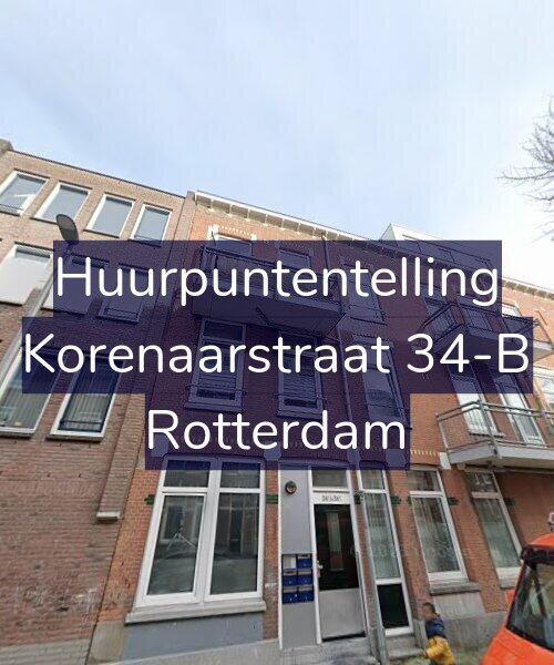 Foto gevel Huurpuntentelling voor Korenaarstraat 34-B, Rotterdam