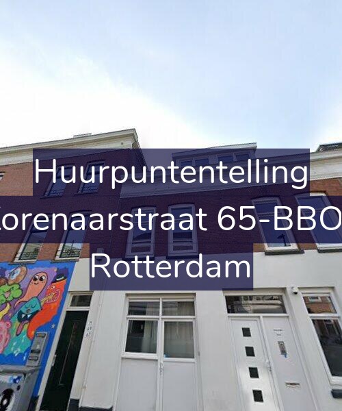 Foto gevel Huurpuntentelling voor Korenaarstraat 65-BBOL, Rotterdam