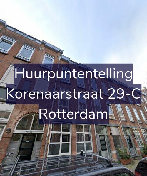 Foto gevel Huurpuntentelling voor Korenaarstraat 29-C, Rotterdam