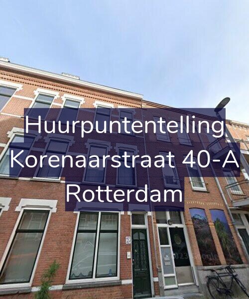 Foto gevel Huurpuntentelling voor Korenaarstraat 40-A, Rotterdam