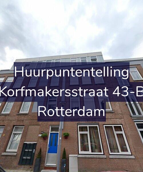 Foto gevel Huurpuntentelling voor Korfmakersstraat 43-B, Rotterdam
