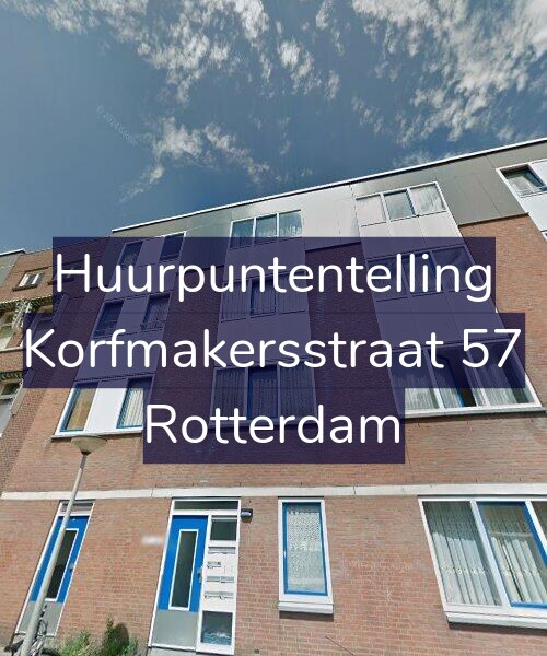 Foto gevel Huurpuntentelling voor Korfmakersstraat 57, Rotterdam