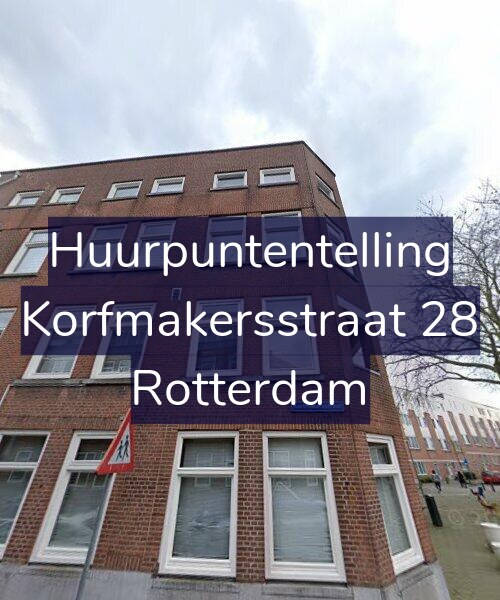Foto gevel Huurpuntentelling voor Korfmakersstraat 28, Rotterdam