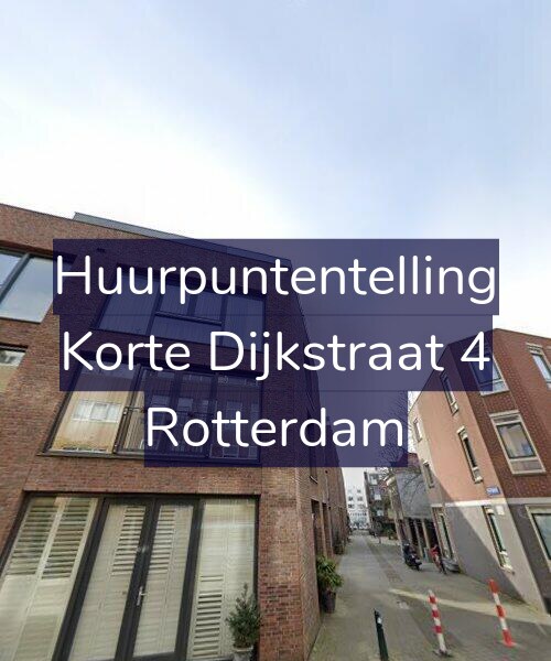 Foto gevel Huurpuntentelling voor Korte Dijkstraat 4, Rotterdam