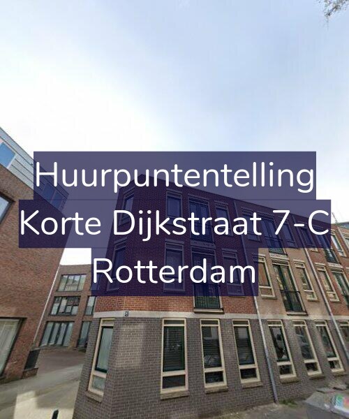 Foto gevel Huurpuntentelling voor Korte Dijkstraat 7-C, Rotterdam