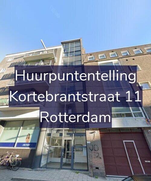 Foto gevel Huurpuntentelling voor Kortebrantstraat 11, Rotterdam