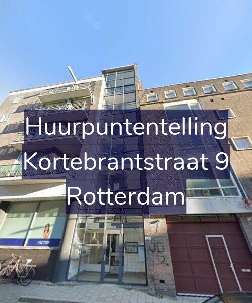 Foto gevel Huurpuntentelling voor Kortebrantstraat 9, Rotterdam