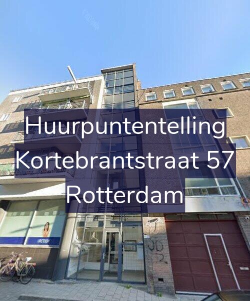 Foto gevel Huurpuntentelling voor Kortebrantstraat 57, Rotterdam