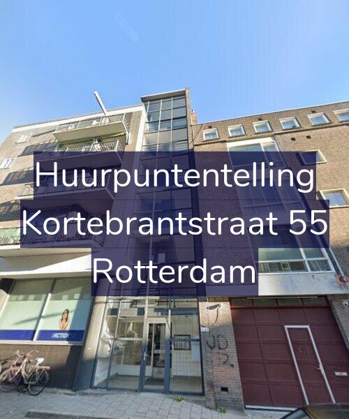 Foto gevel Huurpuntentelling voor Kortebrantstraat 55, Rotterdam