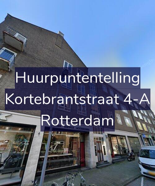 Foto gevel Huurpuntentelling voor Kortebrantstraat 4-A, Rotterdam
