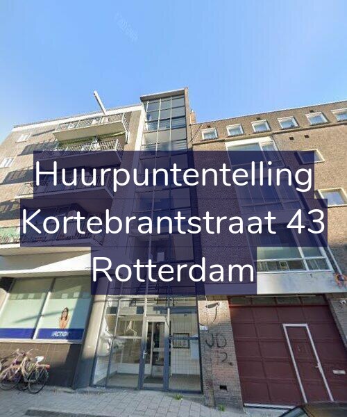Foto gevel Huurpuntentelling voor Kortebrantstraat 43, Rotterdam