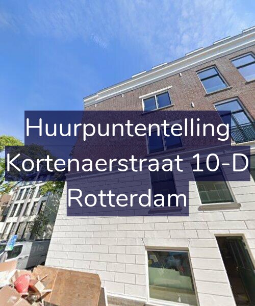 Foto gevel Huurpuntentelling voor Kortenaerstraat 10-D, Rotterdam
