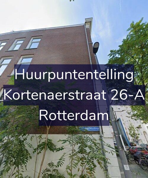 Foto gevel Huurpuntentelling voor Kortenaerstraat 26-A, Rotterdam