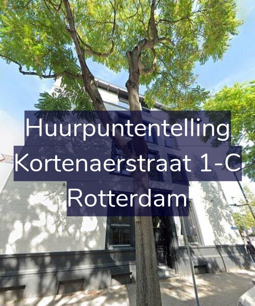 Foto gevel Huurpuntentelling voor Kortenaerstraat 1-C, Rotterdam