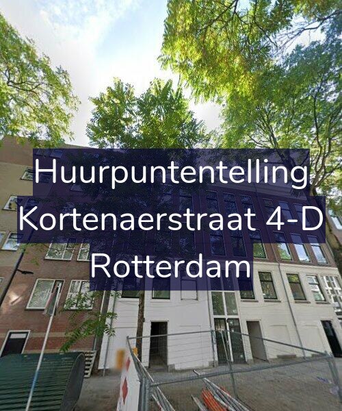 Foto gevel Huurpuntentelling voor Kortenaerstraat 4-D, Rotterdam