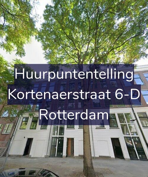 Foto gevel Huurpuntentelling voor Kortenaerstraat 6-D, Rotterdam