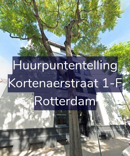 Foto gevel Huurpuntentelling voor Kortenaerstraat 1-F, Rotterdam