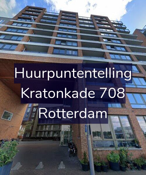 Foto gevel Huurpuntentelling voor Kratonkade 708, Rotterdam