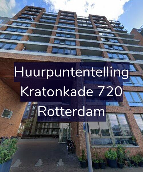 Foto gevel Huurpuntentelling voor Kratonkade 720, Rotterdam