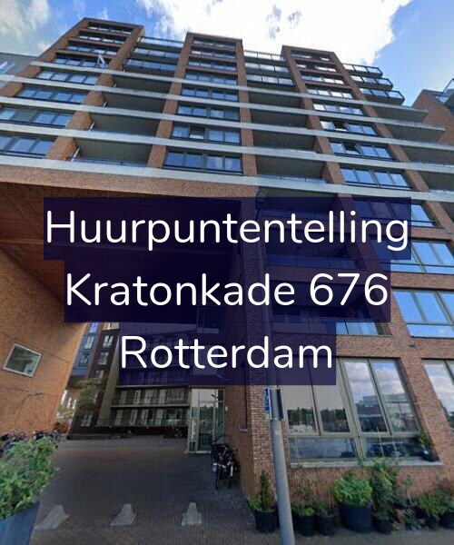 Foto gevel Huurpuntentelling voor Kratonkade 676, Rotterdam