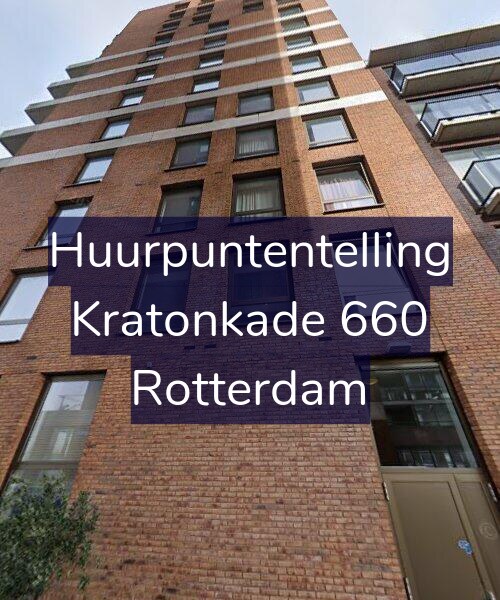 Foto gevel Huurpuntentelling voor Kratonkade 660, Rotterdam