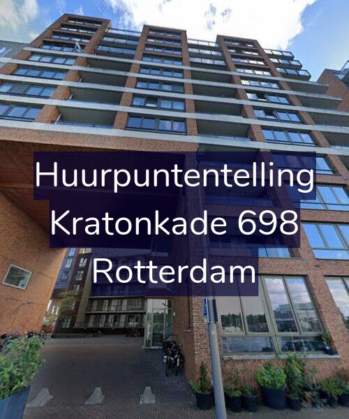 Foto gevel Huurpuntentelling voor Kratonkade 698, Rotterdam