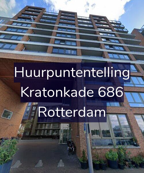 Foto gevel Huurpuntentelling voor Kratonkade 686, Rotterdam