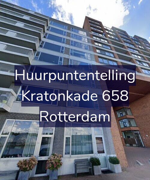 Foto gevel Huurpuntentelling voor Kratonkade 658, Rotterdam