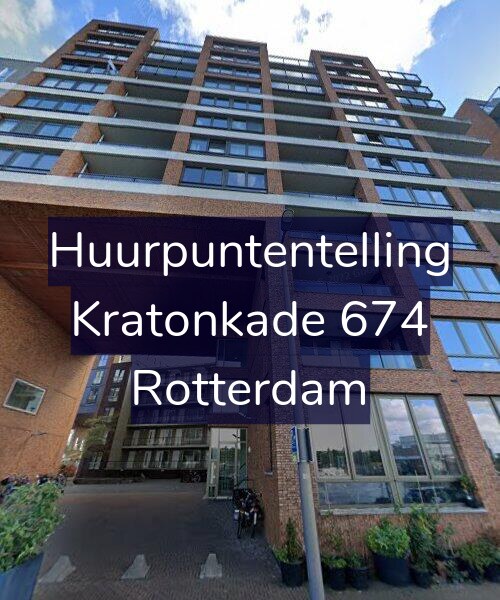 Foto gevel Huurpuntentelling voor Kratonkade 674, Rotterdam