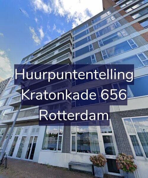 Foto gevel Huurpuntentelling voor Kratonkade 656, Rotterdam