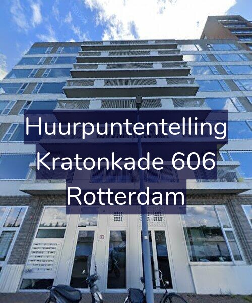 Foto gevel Huurpuntentelling voor Kratonkade 606, Rotterdam