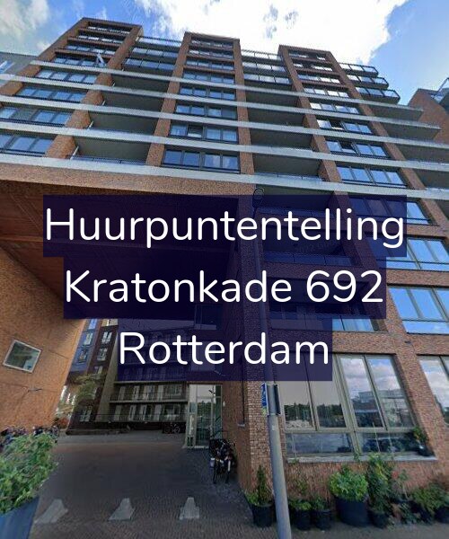 Foto gevel Huurpuntentelling voor Kratonkade 692, Rotterdam