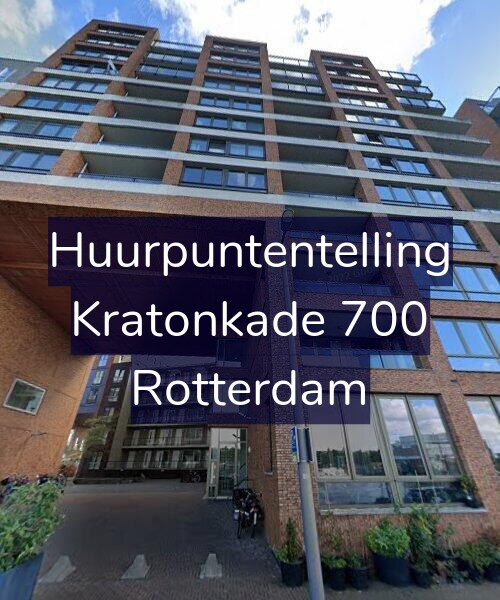 Foto gevel Huurpuntentelling voor Kratonkade 700, Rotterdam