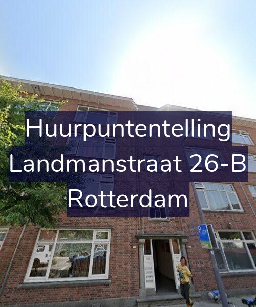 Foto gevel Huurpuntentelling voor Landmanstraat 26-B, Rotterdam