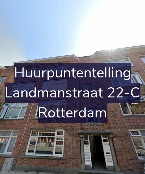 Foto gevel Huurpuntentelling voor Landmanstraat 22-C, Rotterdam