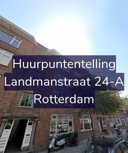 Foto gevel Huurpuntentelling voor Landmanstraat 24-A, Rotterdam