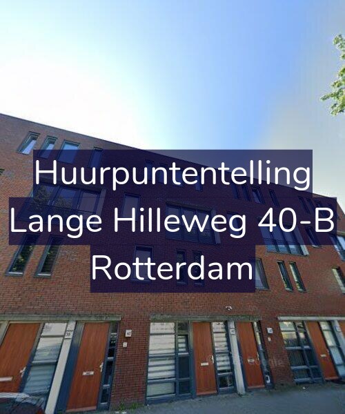Foto gevel Huurpuntentelling voor Lange Hilleweg 40-B, Rotterdam