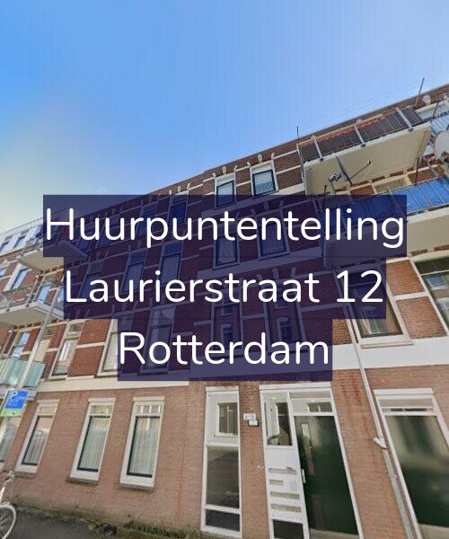 Foto gevel Huurpuntentelling voor Laurierstraat 12, Rotterdam