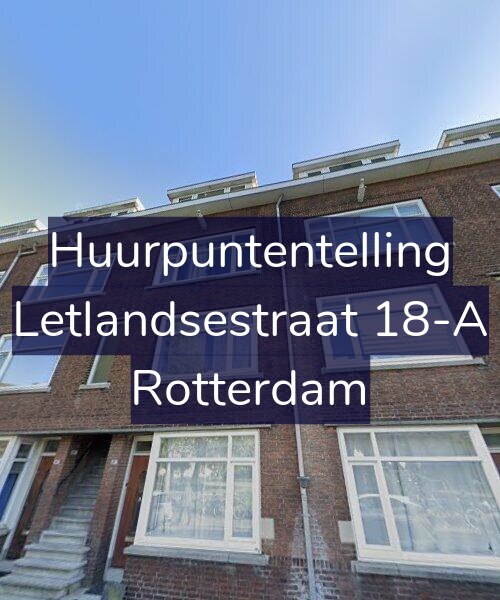 Foto gevel Huurpuntentelling voor Letlandsestraat 18-A, Rotterdam
